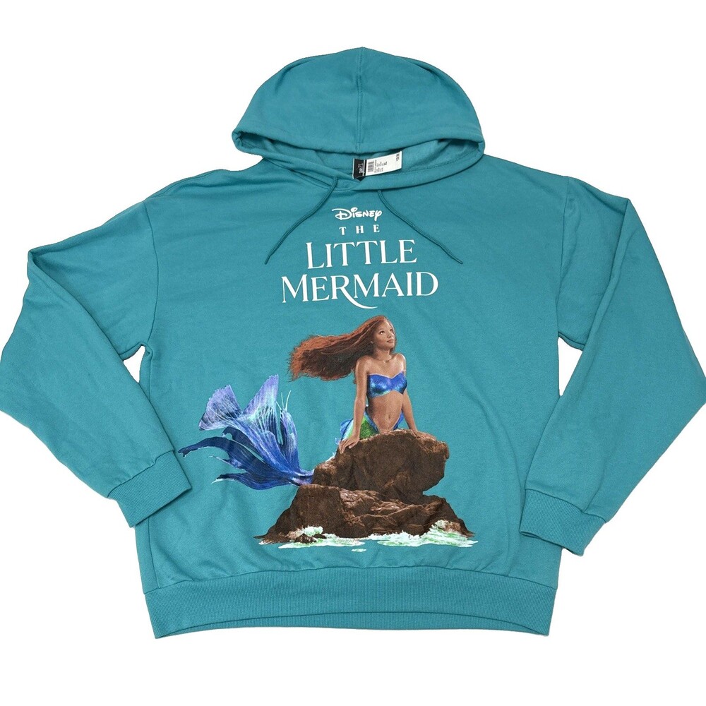 Disney Little Mermaid 2023 Ariel Halle Bailey Hoodie Womens XL Team NWT